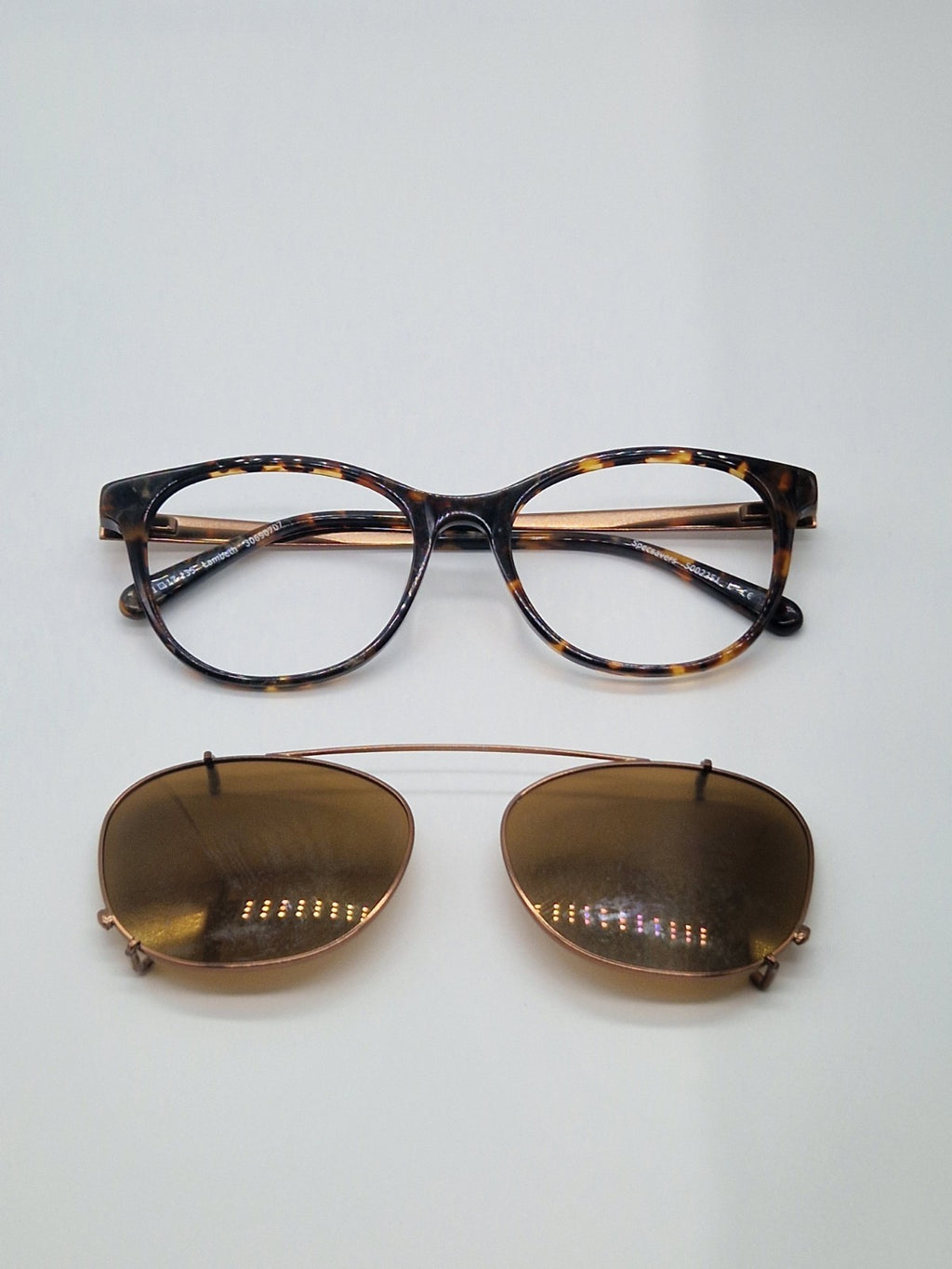 Specsavers Lambeth 30690707 with Sum Visor Clip Tortoishell - Eyeglasses frames