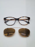 Specsavers Lambeth 30690707 with Sum Visor Clip Tortoishell - Eyeglasses frames
