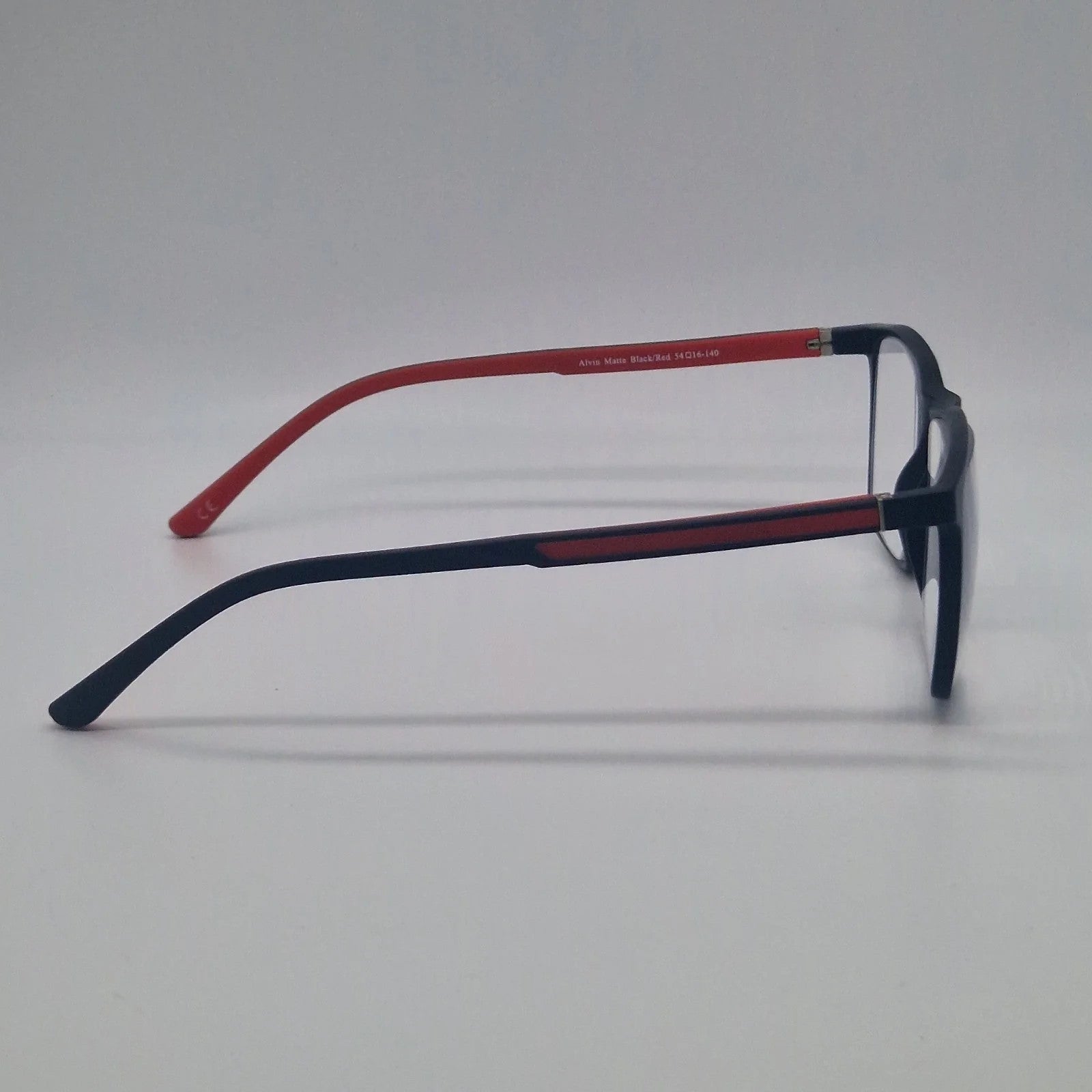 Alvin Matte Black/Red - Eyeglasses frames