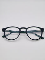 White Optics 007 OLJ16 Black/Green - Eyeglasses frames 