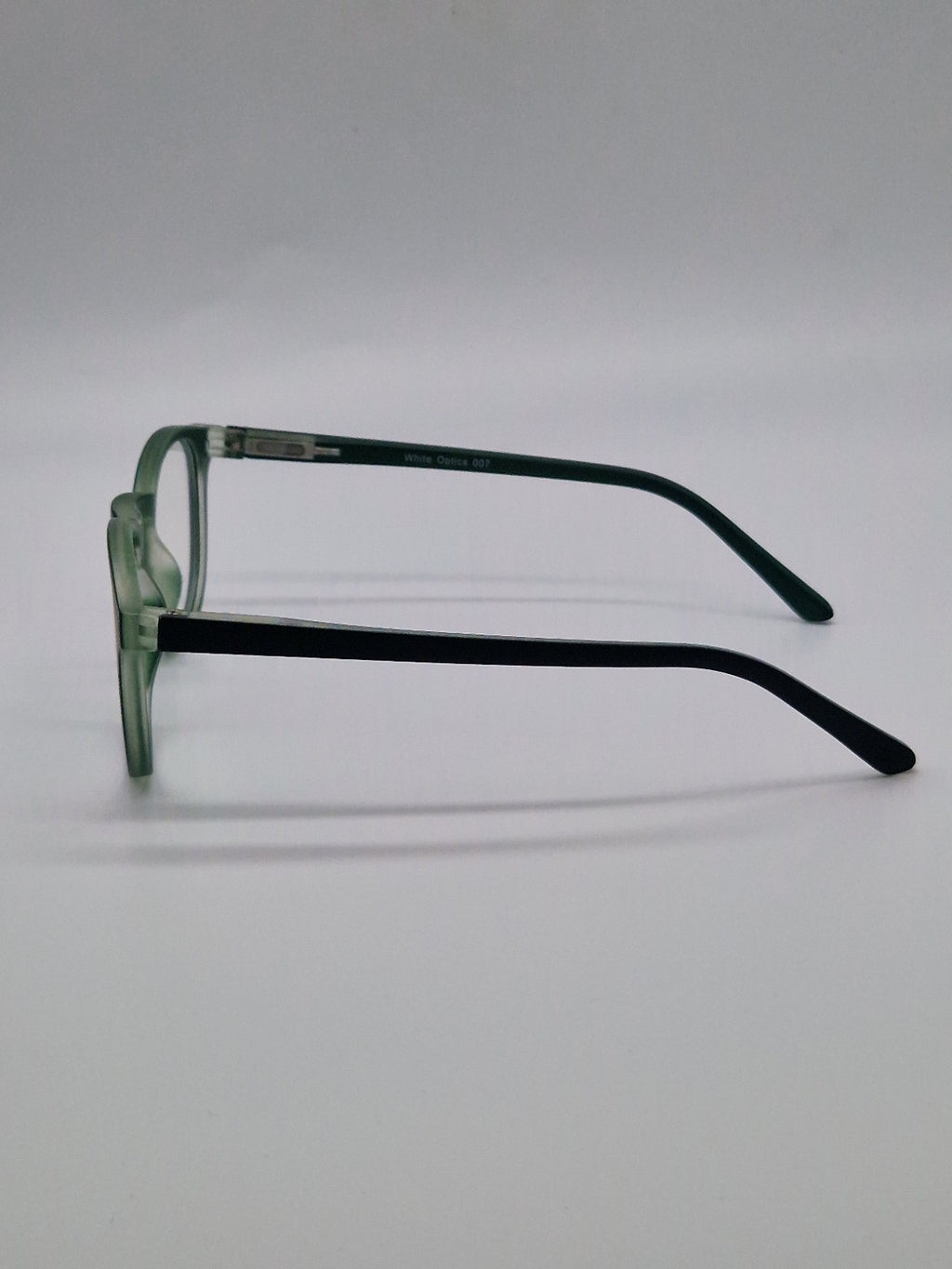 White Optics 007 OLJ16 Black/Green - Eyeglasses frames 