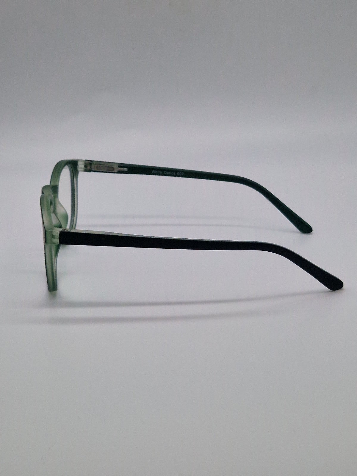 White Optics 007 OLJ16 Black/Green - Eyeglasses frames 