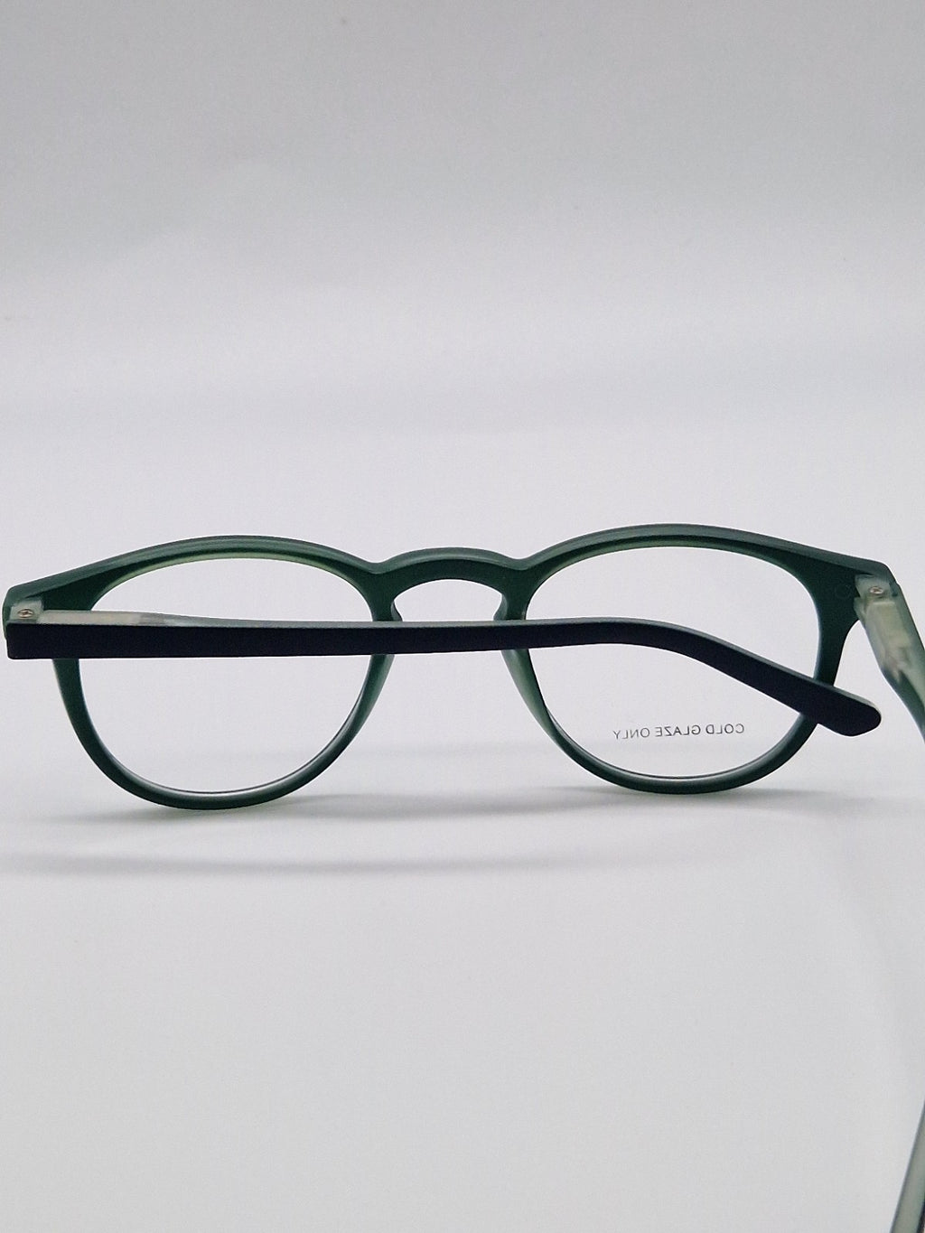 White Optics 007 OLJ16 Black/Green - Eyeglasses frames 