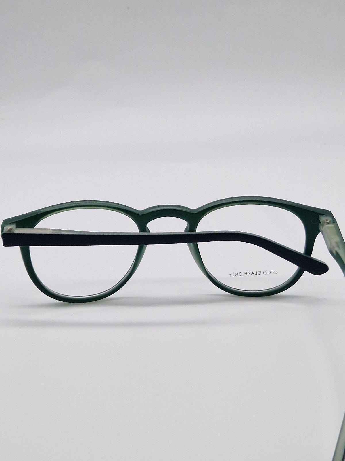 White Optics 007 OLJ16 Black/Green - Eyeglasses frames 