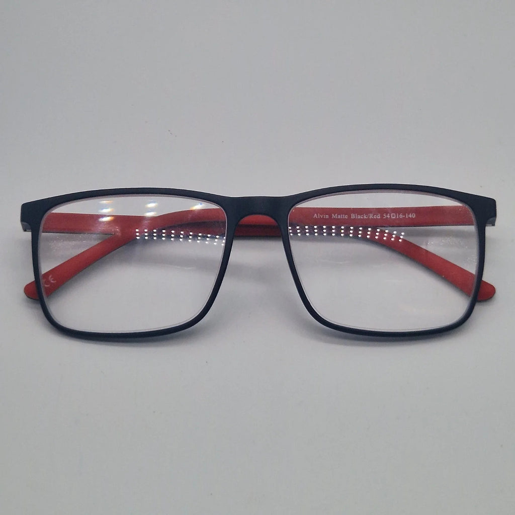 Alvin Matte Black/Red - Eyeglasses frames