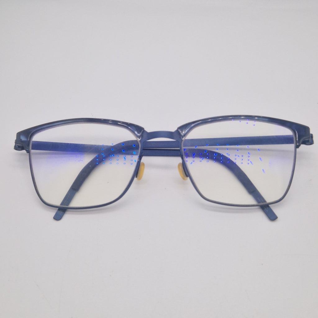 Limdberg No032/E74Z1 9837 Strip Titanium Blue - Eyeglasses frames