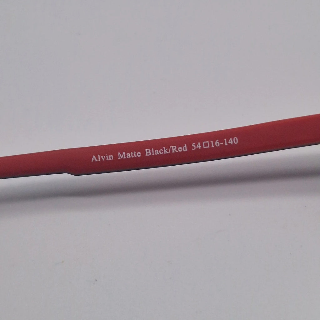 Alvin Matte Black/Red - Eyeglasses frames