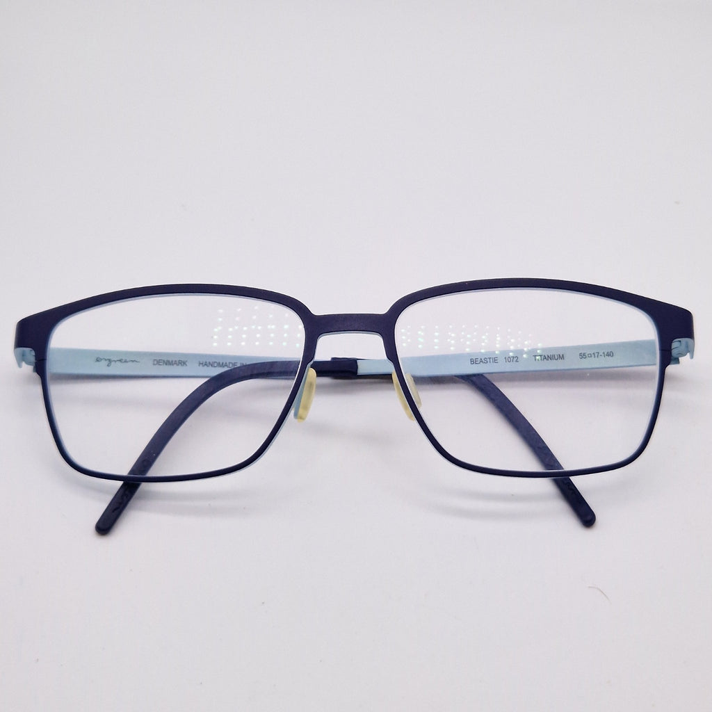 Oregreen Handmade In Japan Beastie 1072 Titanium Sky Blue - Eyeglasses frames