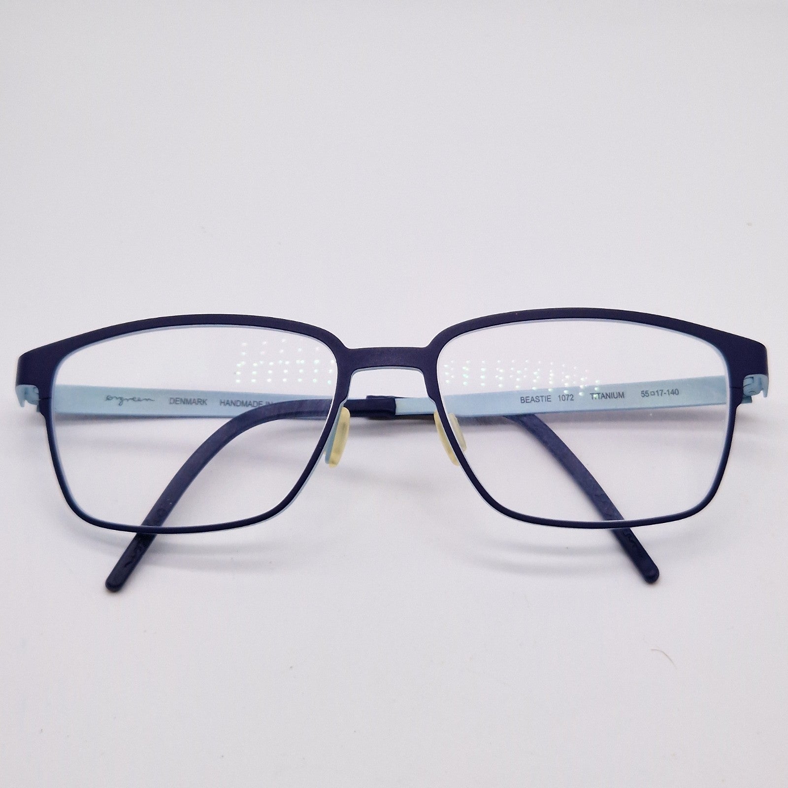 Oregreen Handmade In Japan Beastie 1072 Titanium Sky Blue - Eyeglasses frames